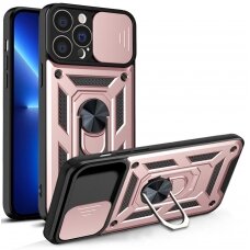 Iphone 13 Pro Max Dėklas Hybrid Armor Camshield  Rožinis