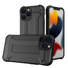 Iphone 14 Pro Dėklas Hybrid Armor case  Juodas