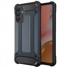 Samsung Galaxy A72 Dėklas Hybrid Armor Case Tough Rugged 4G Tamsiai mėlynas