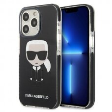 Iphone 13 Pro Dėklas Karl Lagerfeld Iconik Karl KLHCP13LTPEIKK  Juodas