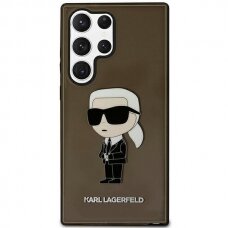 Dėklas Karl Lagerfeld Ikonik  KLHCS23LHNIKTCK Samsung Galaxy 23 Ultra S918 Juodas