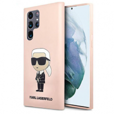 Dėklas Karl Lagerfeld KLHCS23LSNIKBCP Samsung Galaxy S23 Ultra Rožinis
