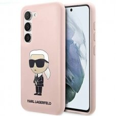 Dėklas Karl Lagerfeld KLHCS23MSNIKBCP Samsung Galaxy S23 Plus Rožinis