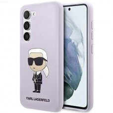 Dėklas Karl Lagerfeld KLHCS23MSNIKBCU Samsung Galaxy S23 Plus Violetinis