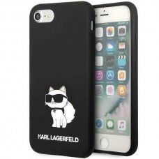 Dėklas Karl Lagerfeld Silicone Choupette KLHCI8SNCHBCK iPhone 7/8/ SE 2020/2022 Juodas
