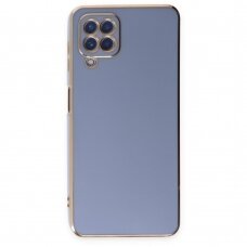 Samsung Galaxt A12 Dėklas Lighting Color Case for 5G Mėlynas, auksiniais kraštais