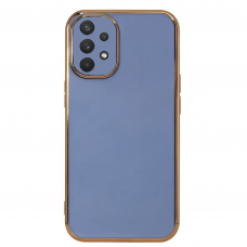 Samsung Galaxy A73 Dėklas Lighting Color Case for 5G Mėlynas, auksiniais kraštais