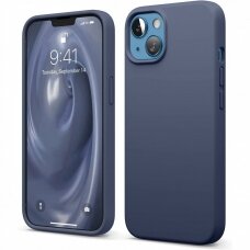 Dėklas Liquid Silicone 1.5mm Apple iPhone 13 mini tamsiai mėlynas