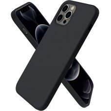 Dėklas Liquid Silicone 1.5mm Apple iPhone 15 Pro juodas