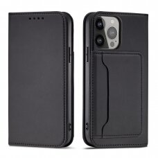 Iphone 14 Pro Dėklas Magnet Card Case for  Juodas