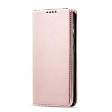 Dėklas Magnet Card Case for Samsung Galaxy S22 Plus Rožinis