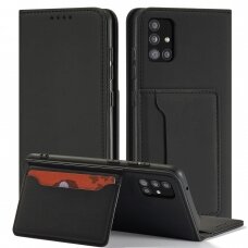 Dėklas Magnet Card Case For Xiaomi Redmi Note 11 Pro Juodas