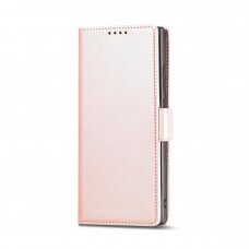 Dėklas Magnet Card Case Samsung Galaxy S22 Ultra Rožinis