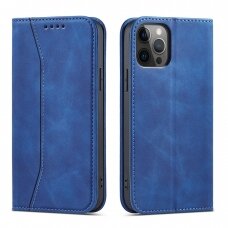 Dėklas Magnet Fancy Case for iPhone 12 Pro Mėlynas