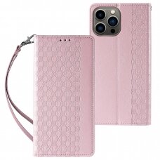 Iphone 14 Dėklas Magnet Strap Case  Rožinis