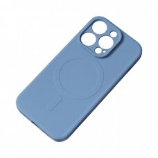 Dėklas MagSafe Silicone iPhone 15 Pro Max - tamsiai mėlynas