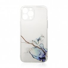 Dėklas Marble Case for iPhone 12 Mėlynas