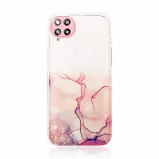 Samsung Galaxt A12 Dėklas Marble Case 5G Rožinis