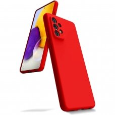 Dėklas Mercury Silicone Case Samsung A52/ A52s raudonas