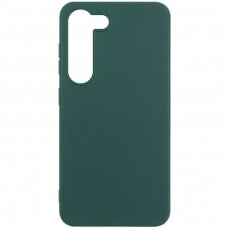 Dėklas Mercury Silicone Case Samsung S911 S23 5G tamsiai žalias
