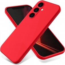 Dėklas Mercury Silicone Case Samsung S921 S24 raudonas