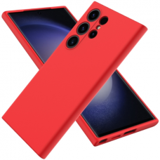 Dėklas Mercury Silicone Case Samsung S928 S24 Ultra raudonas