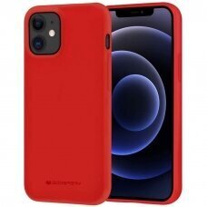 Dėklas Mercury Soft Jelly Case Apple Iphone 12/12 Pro Raudonas
