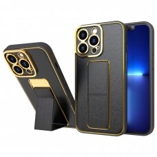 Dėklas New Kickstand Case iPhone 12 Pro Juodas