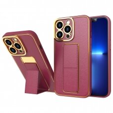 Dėklas New Kickstand Case iPhone 12 Pro Raudonas
