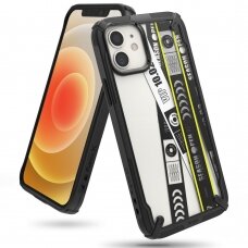 Dėklas Ringke Fusion X Design durable iPhone 12 mini Juodas
