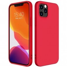 Iphone 13 Pro Dėklas Silicone Case Soft Flexible Rubber  Raudonas