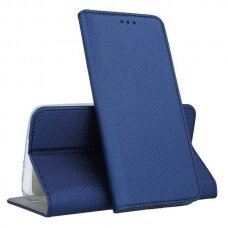 Samsung Galaxy A02s Dėklas Smart Magnet tamsiai mėlynas