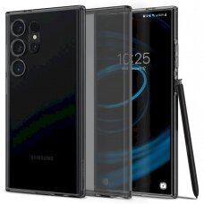 Dėklas Spigen Liquid Crystal case for Samsung Galaxy S24 Ultra - Juodas Permatomas