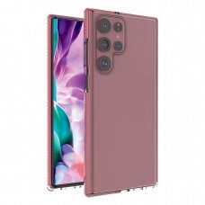 Samsung Galaxy S22 Ultra Dėklas Spring Case  šviesiai rožinis