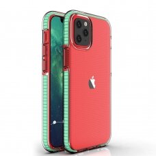 Iphone 13 Mini Dėklas Spring Case TPU  Žaliais kraštais