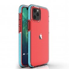 Iphone 13 Pro Max Dėklas Spring Case TPU  Mėlynais kraštais