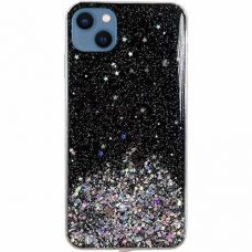 Iphone 13 Mini Dėklas Star Glitter Shining  Juodas