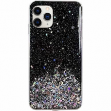 Iphone 13 Pro Max Dėklas Star Glitter Shining  Juodas