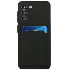 Samsung Galaxy S21 Plus Dėklas su kišenėle kortelėms Card Case  ( 5G) Juodas