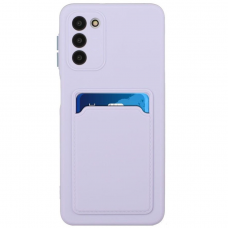 Samsung Galaxy S21 Plus Dėklas su kišenėle kortelėms Card Case  ( 5G) Violetinis