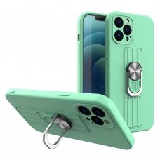 Iphone 11 Pro Max Dėklas su žiedu Ring Case silicone Mėtinis