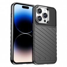 Iphone 14 Pro Dėklas Thunder Case  Juodas