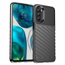 Dėklas Thunder Motorola Moto G82 5G / Moto G52 Juodas