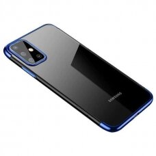 Samsung Galaxy A72 Dėklas TPU Electroplating 4G Mėlynais kraštais