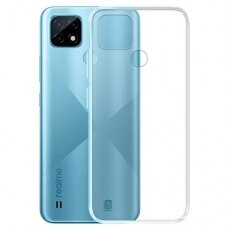 Akcija! Dėklas Ultra Clear 0.5mm Case Gel TPU Realme C21 Skaidrus