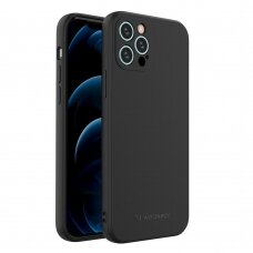 Dėklas Wozinsky Color Case silikonas iPhone 12 Pro Juodas