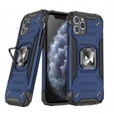 Akcija! Iphone 11 Pro Max Dėklas Wozinsky Ring Armor Case Mėlynas