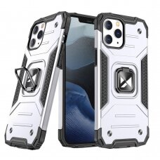 Iphone 13 Mini Dėklas Wozinsky Ring Armor Case  sidabrinis