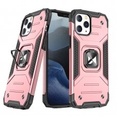 Iphone 13 Pro Max Dėklas Wozinsky Ring Armor Case  rožinis
