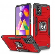 Dėklas Wozinsky Ring Armor Case Samsung Galaxy M31s Raudonas